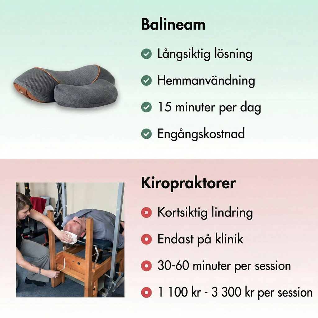 Lindra nacksmärtan på 15 minuter — eller pengarna tillbaka i 365 dagar