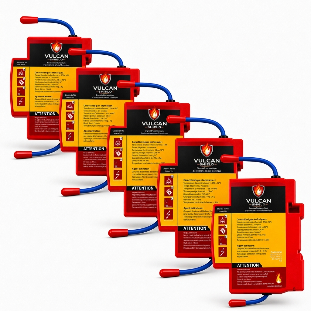 Dispositif automatique à aérosol DIN qui sauve des vies - Vulcan Shield®